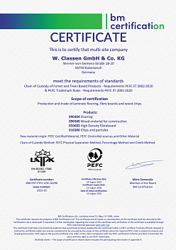 Сертификат PEFC
